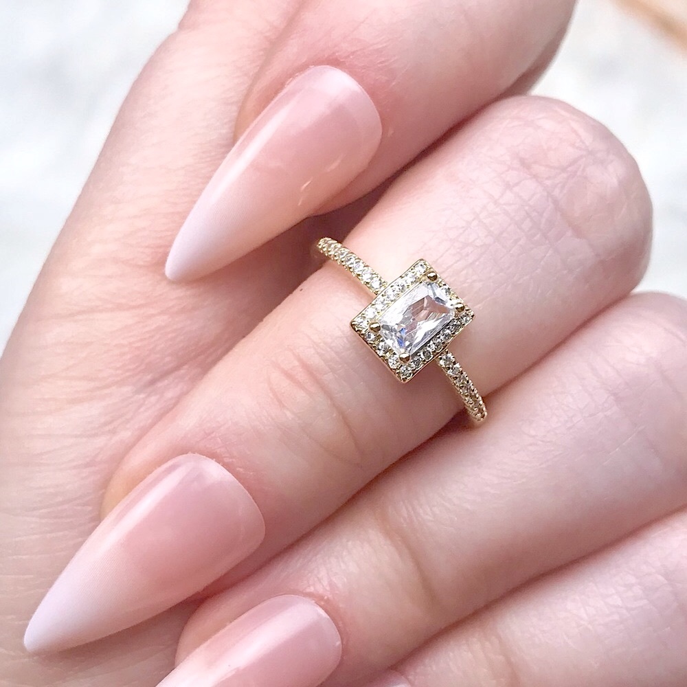 🖤𝟨𝟢%𝖮𝖥𝖥-𝖻𝗎𝗇𝖽𝗅𝖾𝗌𝟣𝟢+🖤NEW CZ Gold Delicate Adjustable Ring